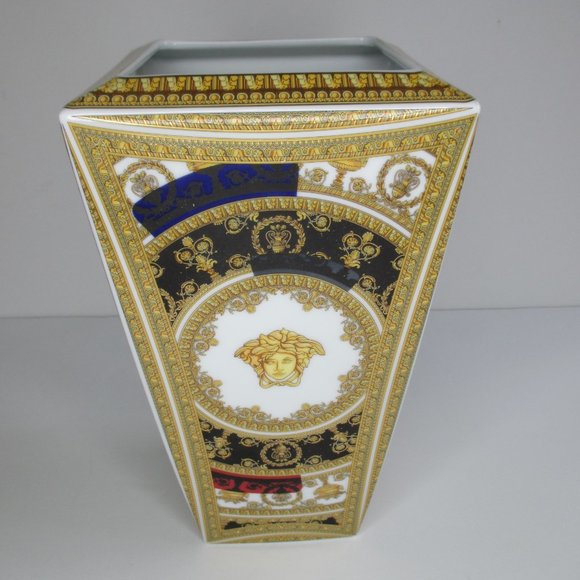 Versace I Love Baroque and Roll Porcelain Vase 9 1/2" tall Rare and Original - Picture 4 of 11